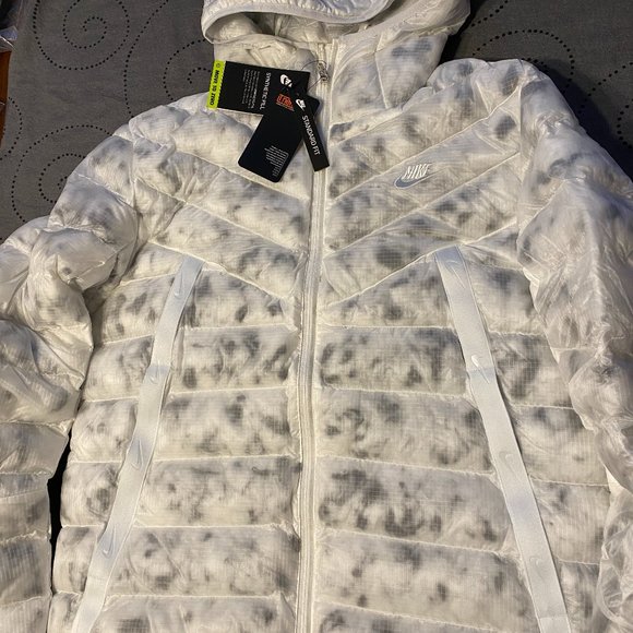 nike camo hoodie white